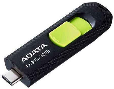 Флешка USB (Type-C) A-Data UC300 32ГБ, USB3.2, и [acho-uc300-32g-rbk/gn]
