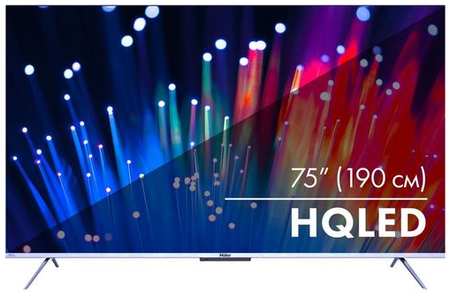 75″ Телевизор HAIER Smart TV S3, QLED, 4K Ultra HD, серебристый, СМАРТ ТВ, Android 9668549918