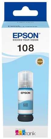 Чернила Epson 108 C13T09C54A, для Epson, 70мл, голубой 9668550566