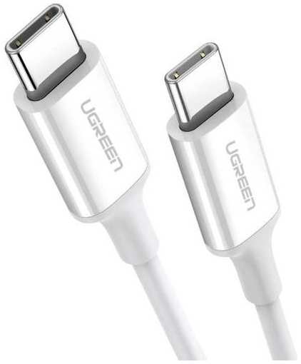 Кабель UGREEN US264, USB Type-C (m) - USB Type-C (m), 1.5м, белый [60519] 9668550808