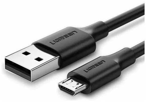 Кабель UGREEN US289, micro USB (m) - USB (m), 1м, 2A, черный [60136] 9668550860