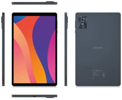 10.1″ Планшет Digma CITI 1421D 4G 3/64 GB T606 4G, 1280 x 800, Android 13, серый [cs1274pl] 9668551003