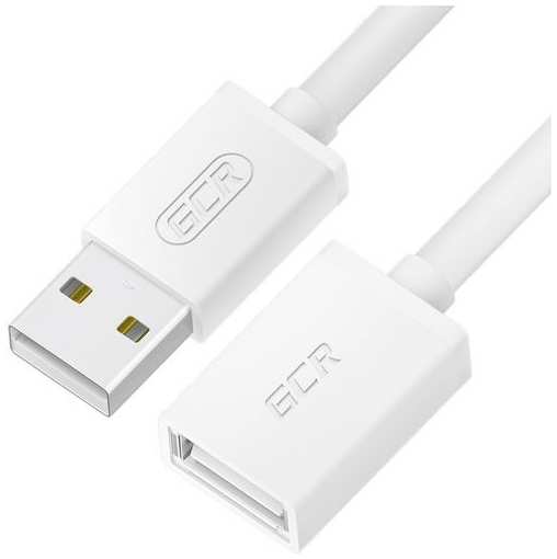 Переходник GREENCONNECT GCR-55061, USB (m) - USB (f), 0.75м, белый 9668552310