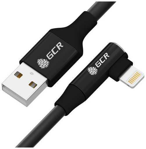 Кабель GREENCONNECT GCR-53437, Lightning (m) - USB (m), 1.3м, MFI, 2.4A, черный 9668552321