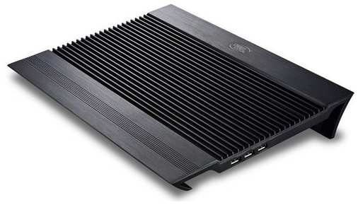 Подставка для ноутбука DeepCool N8, 17″, 380х278х55 мм, 3хUSB, вентиляторы 2 х 140 мм, 1244г, черный [n8 black] 9668553304