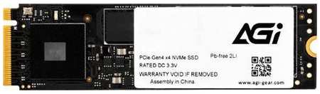 SSD накопитель AGI AI838 AGI1T0G44AI838 1ТБ, M.2 2280, PCIe 4.0 x4, NVMe, M.2