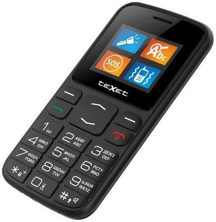 Сотовый телефон TeXet 208B-TM, черный 9668559891