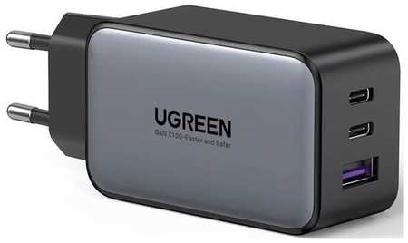 Сетевое зарядное устройство UGREEN 10335, USB-A + Type-C, 65Вт, 4.5A, черный 9668560805