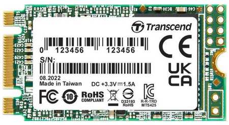 SSD накопитель Transcend 425S TS1TMTS425S 1ТБ, M.2 2242, SATA III, M.2 9668562512