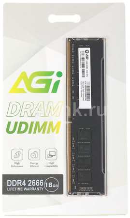 Оперативная память AGI UD138 AGI266616UD138 DDR4 - 1x 16ГБ 2666МГц, DIMM, Ret 9668562989