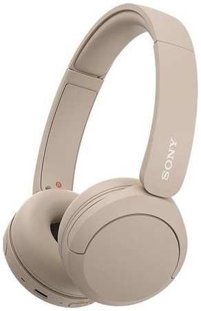 Наушники Sony WH-CH520, Bluetooth, накладные, бежевый [wh-ch520/c] 9668563423