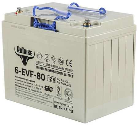 Аккумуляторная батарея для ИБП RUTRIKE 6-EVF-80 12В, 80Ач [21947] 9668569929