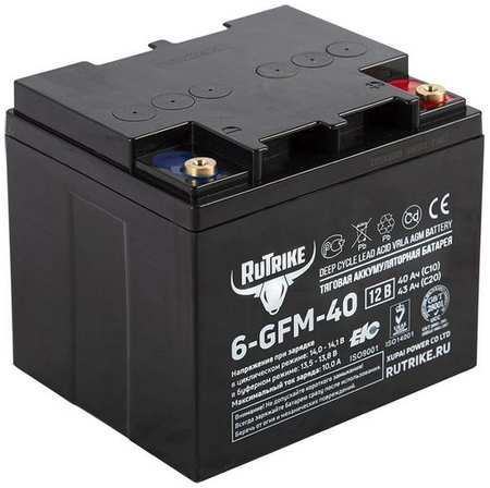 Аккумуляторная батарея для ИБП RUTRIKE 6-GFM-40 12В, 43Ач [23278] 9668569975