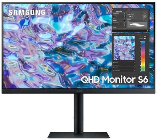 27″ Монитор Samsung LS27B610EQIXCI, 2560x1440, IPS, 75Гц, 2хHDMI, 1хDP, черный 9668570836