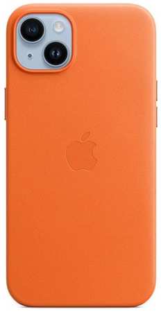 Чехол (клип-кейс) Apple Leather Case with MagSafe A2907, для Apple iPhone 14 Plus, оранжевый [mppf3zm/a] 9668574596