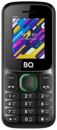 Сотовый телефон BQ 1848 Step+, черный/зеленый 9668575585