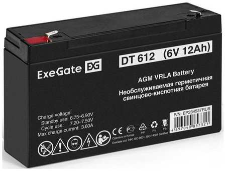 Аккумуляторная батарея для ИБП EXEGATE EP234537 6В, 12Ач [ep234537rus] 9668576914