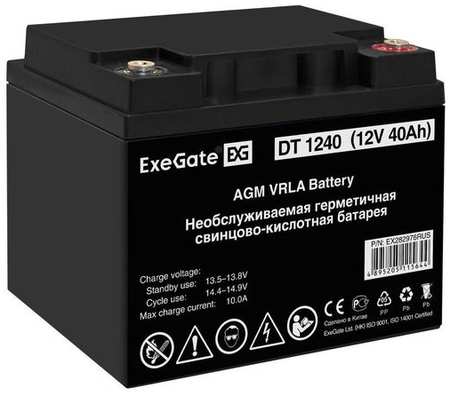Аккумуляторная батарея для ИБП EXEGATE EX282976 12В, 40Ач [ex282976rus] 9668576924