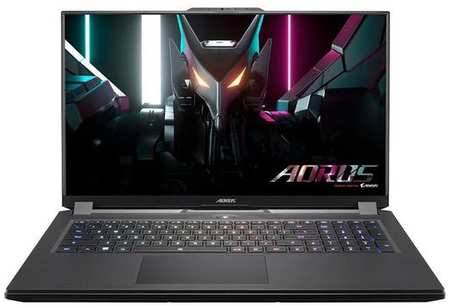 Ноутбук игровой GIGABYTE Aorus 17H BXF BXF-74KZ554SH, 17.3″, 2023, IPS, Intel Core i7 13700H 2.4ГГц, 14-ядерный, 16ГБ DDR5, 1ТБ SSD, NVIDIA GeForce RTX 4080 для ноутбуков - 12 ГБ, Windows 11 Home
