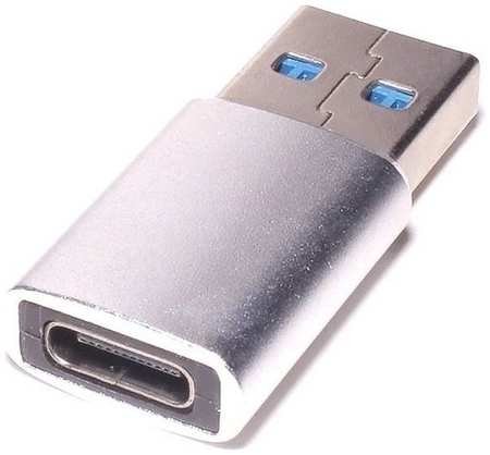 Адаптер USB3.0 PREMIER 6-071-3, USB 3.0 A(m) (прямой) - USB Type-C (f) (прямой), пакет, серебристый 9668577649