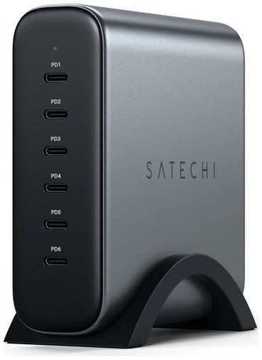 Сетевое зарядное устройство SATECHI ST-C200GM-EU, 6xUSB type-C, 200Вт, серый 9668579727