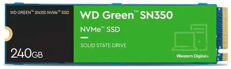 SSD накопитель WD Green SN350 WDS240G2G0C 240ГБ, M.2 2280, PCIe 3.0 x4, NVMe, M.2 9668580631
