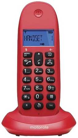 Радиотелефон Motorola C1001LB+, красный [107c1001cereza] 9668581639