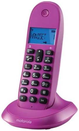 Радиотелефон Motorola C1001LB+, фиолетовый [107c1001violeta] 9668581658