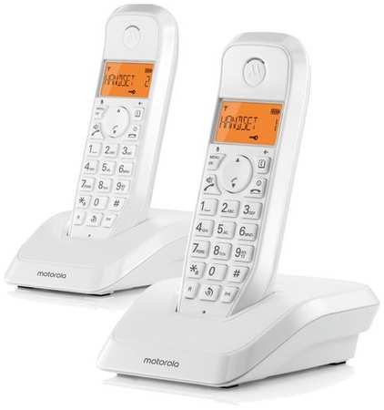 Радиотелефон Motorola S1202, белый [107s1202white] 9668581780