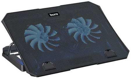 Подставка для ноутбука Buro BU-LCP150-B213, 15″, 335х265х22 мм, 1хUSB, вентиляторы 2 х 140 мм, 480г