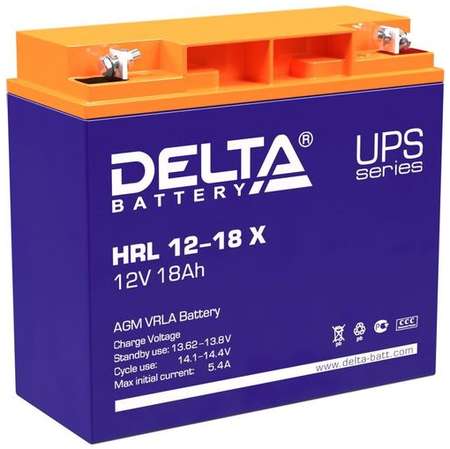 Аккумуляторная батарея для ИБП Delta HRL 12-18 X 12В, 18Ач