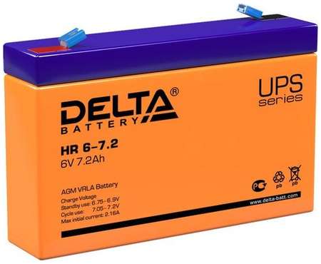 Аккумуляторная батарея для ИБП Delta HR 6-7.2 6В, 7.2Ач 9668583150