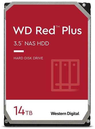 Жесткий диск WD Red Plus WD140EFGX, 14ТБ, HDD, SATA III, 3.5″ 9668585162
