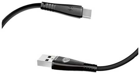 Кабель ITEL C21s(ICD-C21s), USB Type-C (m) - USB (m), 1м, 2.1A, черный 9668588506