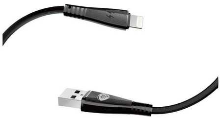 Кабель ITEL L21s(ICD-L21s), Lightning (m) - USB (m), 1м, 2.1A, черный 9668588507