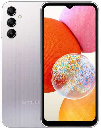 Смартфон Samsung Galaxy A14 4/64Gb, SM-A145, серебристый 9668588936