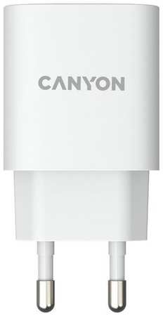 Сетевое зарядное устройство Canyon CNE-CHA18W, USB-A, 18Вт, 3A, белый 9668590779