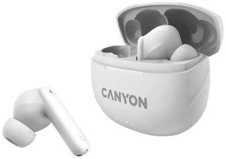 Наушники Canyon TWS-8, Bluetooth, внутриканальные, белый [cns-tws8w] 9668590817