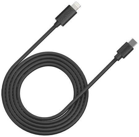 Кабель Canyon CFI12, Lightning (m) - USB-C, 2м, черный [cne-cfi12b] 9668590836
