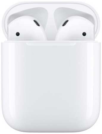 Наушники Apple AirPods 2 A2032/A2031/A1602, with Charging Case, Bluetooth, вкладыши, белый [mv7n2hn/a] 9668599522
