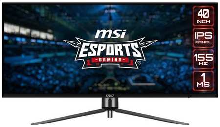 40″ Монитор MSI MAG401QR, 3440x1440, IPS, 155Гц, 2хHDMI, 1хDP, 1хType-С, [9s6-3ea54h-005]