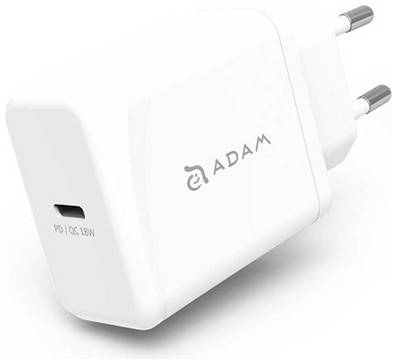 Сетевое зарядное устройство Adam Elements Omnia F1, USB type-C, 8-pin Lightning (Apple), 3A