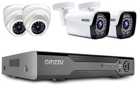 Комплект видеонаблюдения Ginzzu HK-440N 9668680790