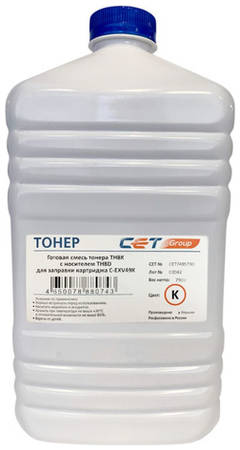 Тонер CET TF8K/TF8D, для Canon C3325i/3330i/3320, 790грамм, бутылка, девелопер