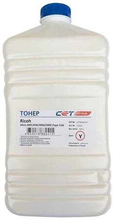 Тонер CET Type 516, для Ricoh Aficio MPC2030/4000/5000, 500грамм, бутылка