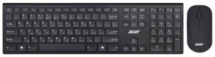 Комплект (клавиатура+мышь) Acer OKR030, USB, беспроводной, [zl.kbdee.005]