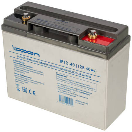 Аккумуляторная батарея для ИБП Ippon IP12-40 12В, 40Ач [1361422] 9668708266
