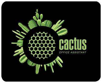 Коврик для мыши Cactus Logo Cactus (S) ткань, 250х200х3мм [cs-mp-d03s]
