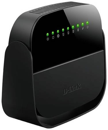 Wi-Fi роутер D-Link DSL-2640U/R1A, N150, ADSL2+, черный 9668731229