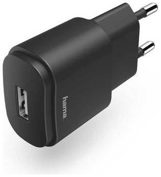 Сетевое зарядное устройство HAMA H-183260, USB, 1.2A
